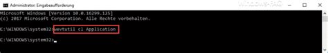 Windows Ereignisprotokoll Per Kommandozeilen Tool Wevtutil Bearbeiten