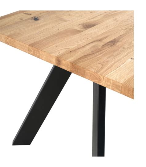 Mesa Comedor Lucina 200 Cm Roble Negro Factormueble