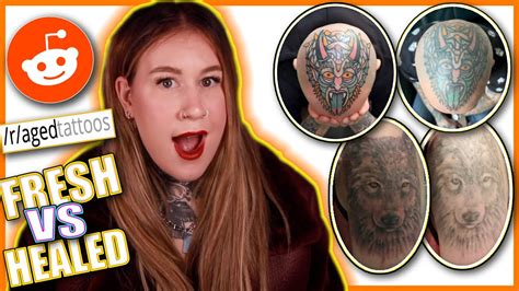 Tattoo Enthusiast Reacts To Fresh Vs Healed Tattoos Youtube