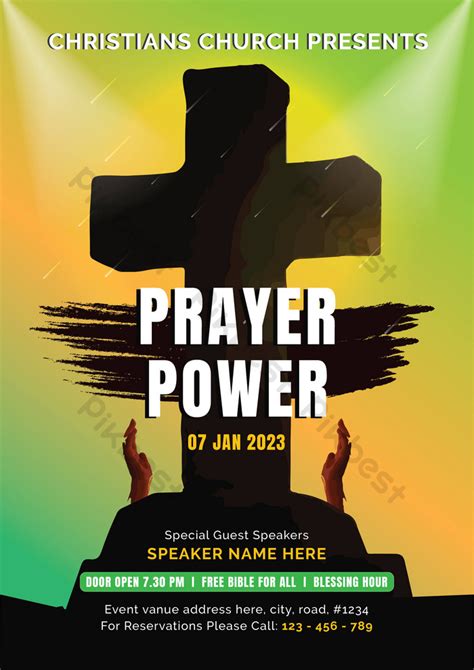 Prayer Power Event Flyer Template Ai Free Download Pikbest