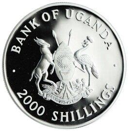 2000 Shillings Golden Wedding Silver Uganda Numista