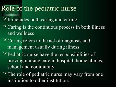 Expanded And Extended Role Of Pediatric Nurse Ppt