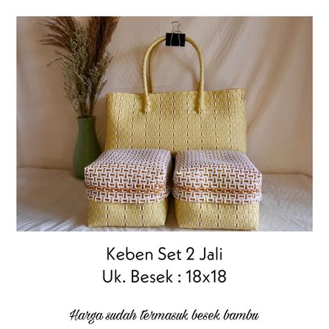 Jual Set Keben 2 Tas Keben Jali Tas Anyaman Jali Shopee Indonesia