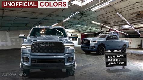 2026 Ram HD 7 2L ZF Trucks Get Unofficially Rendered With Ritzy Colors