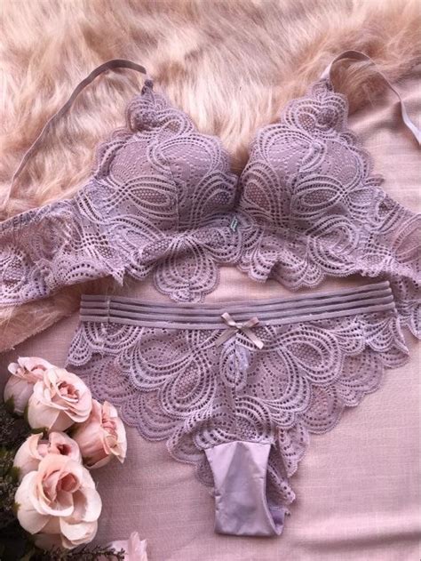 Bow Detail Scalloped Lace Lingerie Set Artofit