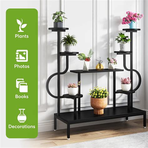 Tribesigns Soporte De Metal Para Plantas De 8 Niveles Estante Grande Y