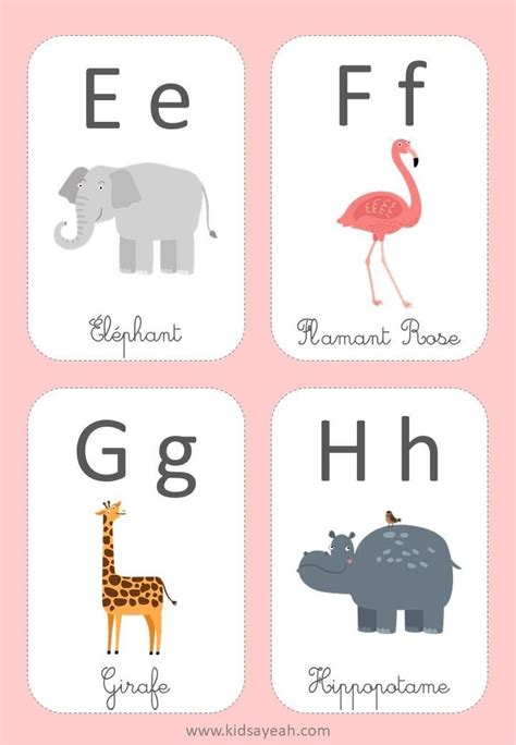 Cartes D Apprentissage De L Alphabet Et Des Chiffres 2 Cartes D