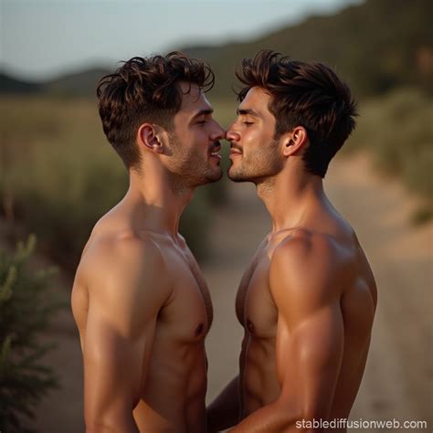 Gay Couple S Affection Stable Diffusion Online