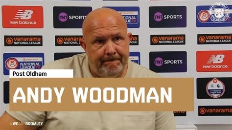 Andy Woodman Reflects On Oldham Win YouTube