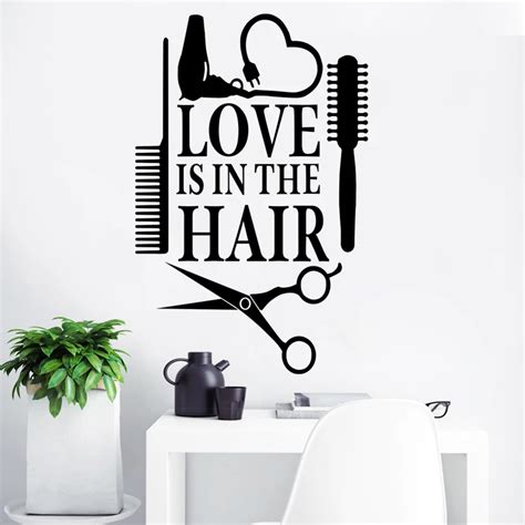 Buy Hair Design Salon Sticker Beauty Salon Decal