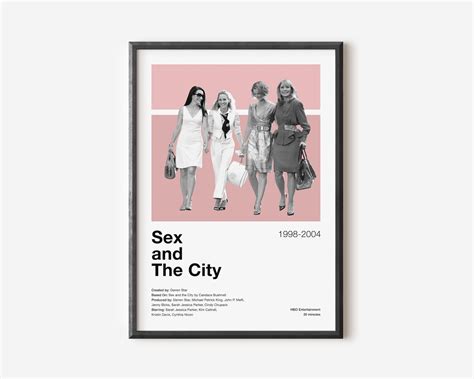Sex And The City Poster Sarah Jessica Parker Minimalist Etsy