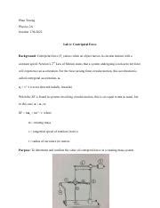 Centripetal Force Lab Docx Pdf Phan Truong Physics 2A October 17th