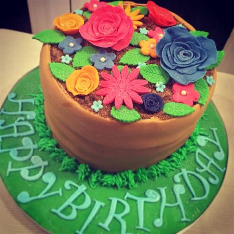 Flowerpot Cake Cake Desserts Food