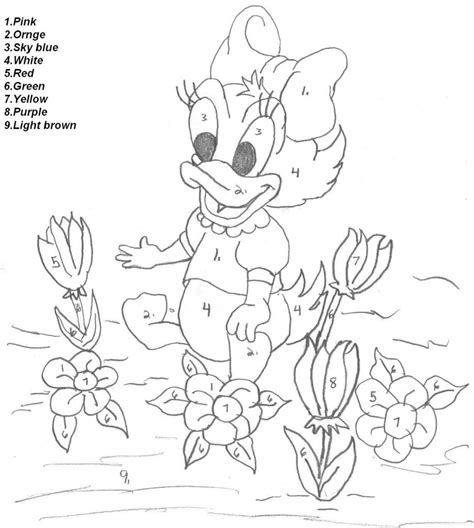 Free Disney Color By Number Printables Printable Templates