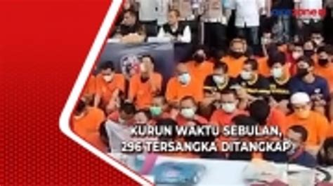 30 Hari Operasi KRYD 296 Tersangka Ditangkap Ditkrimum Polda Metro