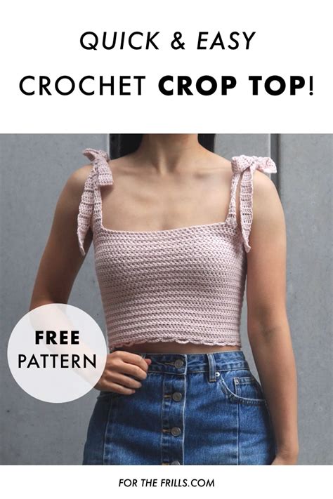 Crochet Leila Tie Strap Crop Top Free Pattern Artofit