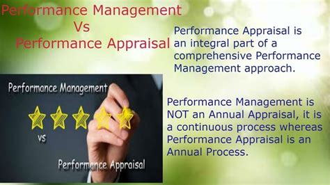 Performance Management Vs Performance Appraisal Differences Performance Appraisal