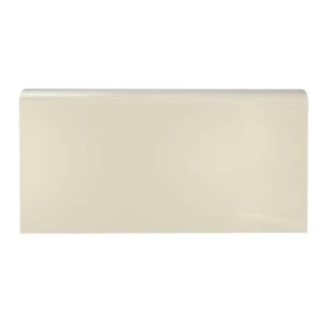 Imperial Ivory Gloss Long Side Bullnose Ceramic Wall Tile - 3 x 6 in. - The Tile Shop