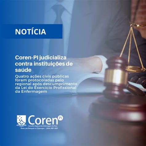 Coren Pi Judicializa Contra Institui Es De Sa De Coren Pi