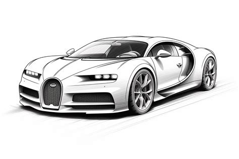 How To Draw A Bugatti Chiron Yonderoo