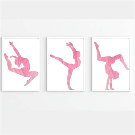 Gymnastics Print Gymnast Prints Gymnastic Decor Gymnast Etsy