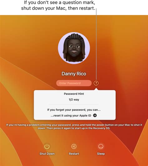 Reset Your Mac Login Password Apple Support
