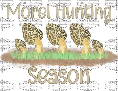 Morel Hunting Mushroom Hunting Mushroom Clipart Hunter Tee Morels