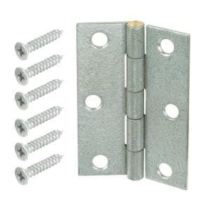 Everbilt 3 In Zinc Plated Narrow Utility Hinge 2 Pack 15401