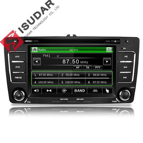 Isudar Car Multimedia Player GPS 2 Din For Octavia SKODA Canbus