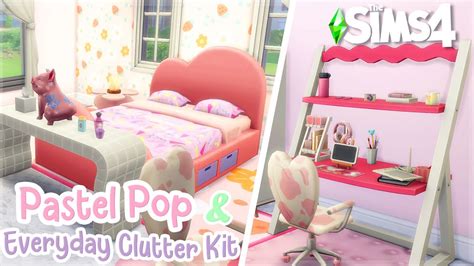 Best Kits So Far The Sims 4 Pastel Pop And Everyday Clutter Kit Build Buy Overview Youtube