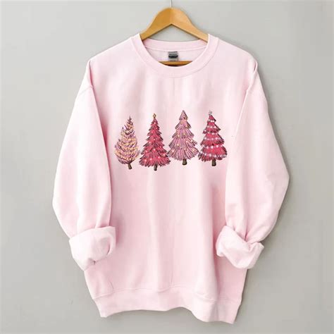 Pink Christmas Tree Sweatshirt