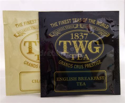 Jakarta 9 January 2024 Twg Tea Bag Flavors English Breakfast Tea And Chamomile Isolated