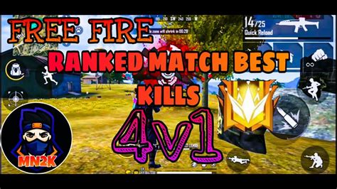 Free Fire Ranked Match Best Kill V Mn K Mobile Play Youtube