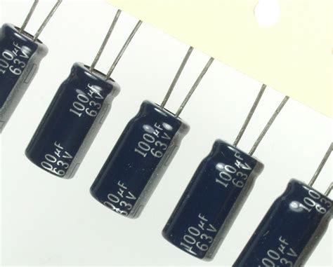 10pcs Panasonic FA 100Uf 63v Radial Electrolytic Capacitor Capacitors