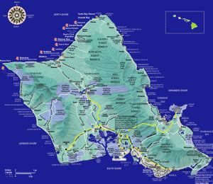 Urban Honolulu Map Tourist Attractions TravelsFinders