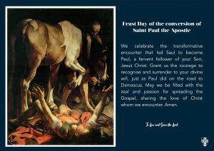 The Conversion Of Saint Paul The Apostle Feast Day St Edmund S