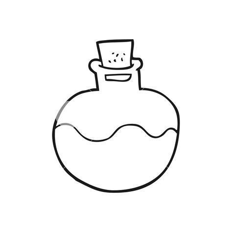 Love Potion Bottle Drawing Sketch Coloring Page