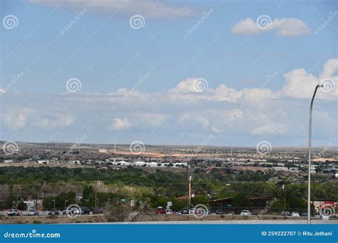 Scenic Drive through New Mexico from Albuquerque To Santa Fe Stock ...