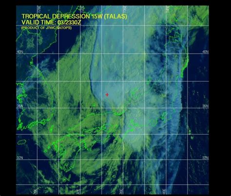 Tropical Storm Talas Enters The Sea Of Japan The Watchers