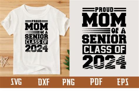 Proud Mama Of A Senior 2024 Illustration Par Binasvgbundle · Creative Fabrica