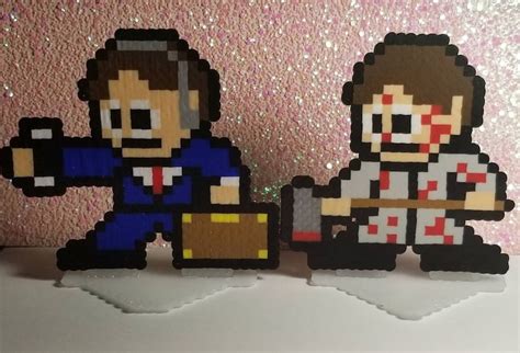 Patrick Bateman American Psycho 8 Bit Pixel Figures Etsy