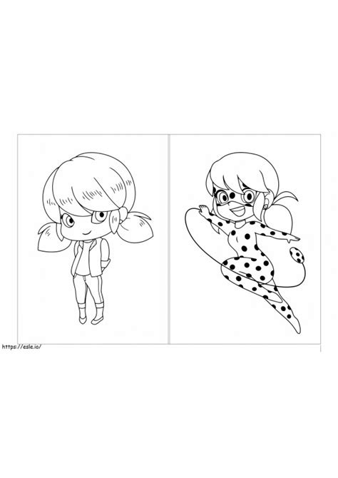 Miraculous Ladybug Coloring Pages With Marinette Descubra Todos Os