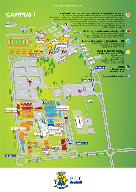 Portal Puc Campinas Mapas Do Campus I Semestre