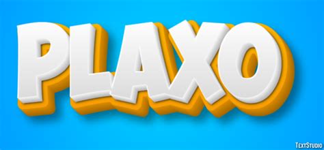 Plaxo Text Effect and Logo Design Social Network