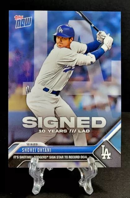 Topps Now Shohei Ohtani Os Sign Ans Dodgers De Los