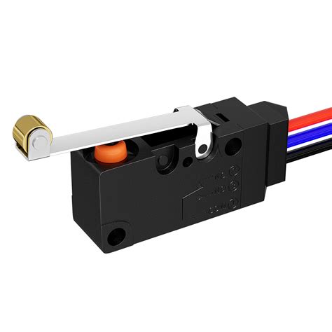 SPDT 3 Pin 125 250V 10A Micro Limit Switch With Long Roller DAIER