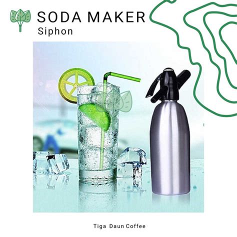 Jual Botol Pembuat Soda Siphon Maker Bartender Co2 1 Liter Soda Maker