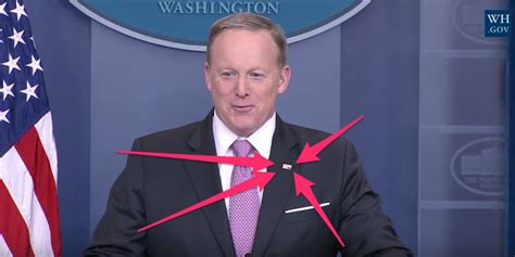 Sean Spicer Wore Upside Down Flag Pin Business Insider