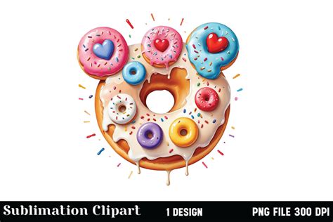 Watercolor Donuts Clipart Png Graphic By Vertex Creative Fabrica