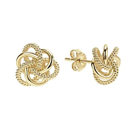 Stud Earrings Love Knot LAGOS Jewelry In 2024 Knot Stud Earrings